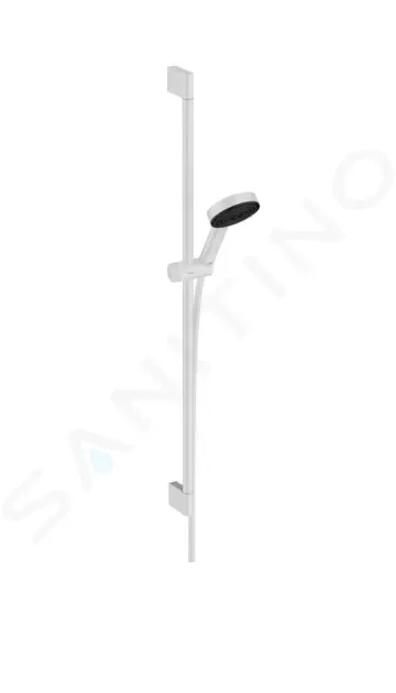 HANSGROHE - Pulsify Select Set sprchovej hlavice, 3 prúdy, tyče 959 mm a hadice, matná biela 24170700