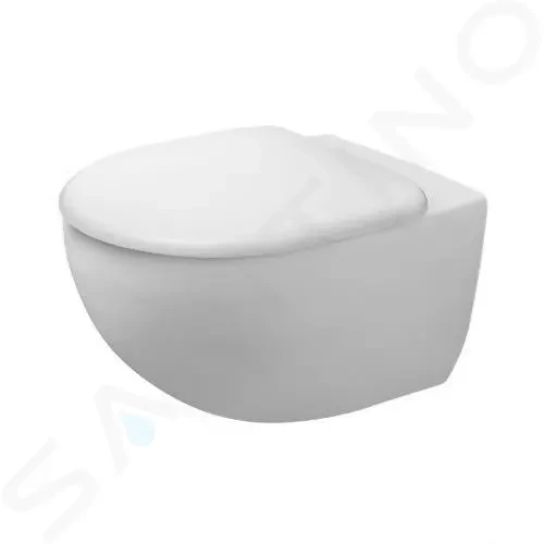 E-shop DURAVIT - Architec Závesné WC s doskou SoftClose, Rimless, biela 45720900A1