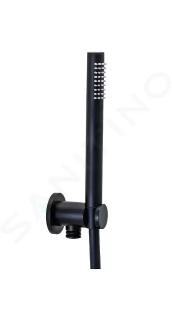 PAFFONI - Stick Set sprchovej hlavice, držiaku a hadice, matná čierna ZDUP094NO
