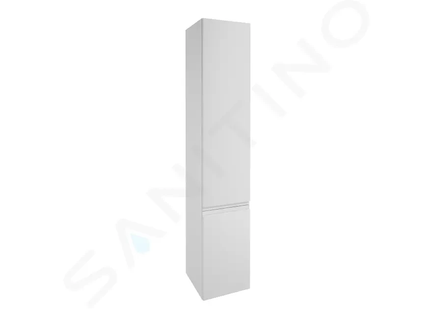 E-shop Kielle - Oudee Vysoká skrinka závesná, 157x30x32 cm, lesklá biela 50202010