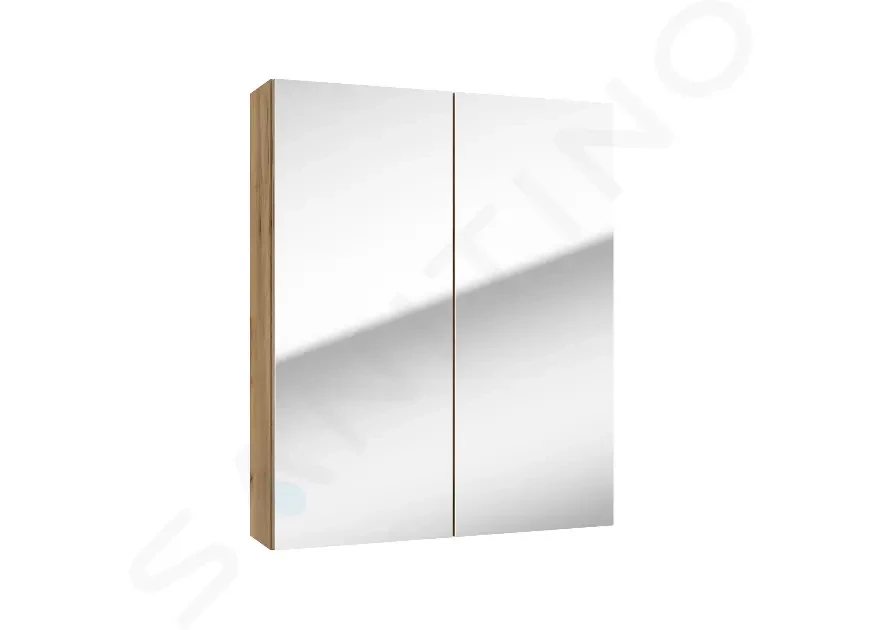 E-shop Kielle - Vega Zrkadlová skrinka, 60x73x15 cm, zlatý dub 50118601
