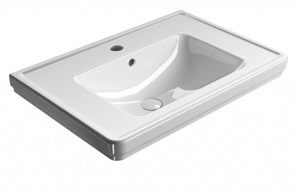 E-shop GSI - CLASSIC keramické umývadlo 75x50cm, biela ExtraGlaze 8787111