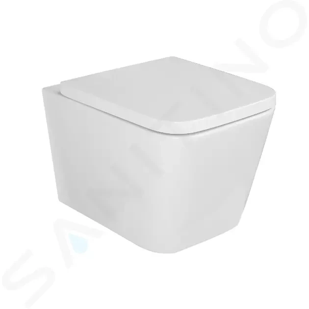 E-shop Kielle - Arkas I Závesné WC s doskou SoftClose, Rimless, biela 30111000