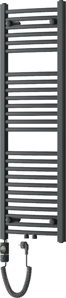 MEXEN/S - Ares radiátor + vykurovacia tyč 1200 x 400 mm, 600 W, antracit W102-1200-400-2600-66