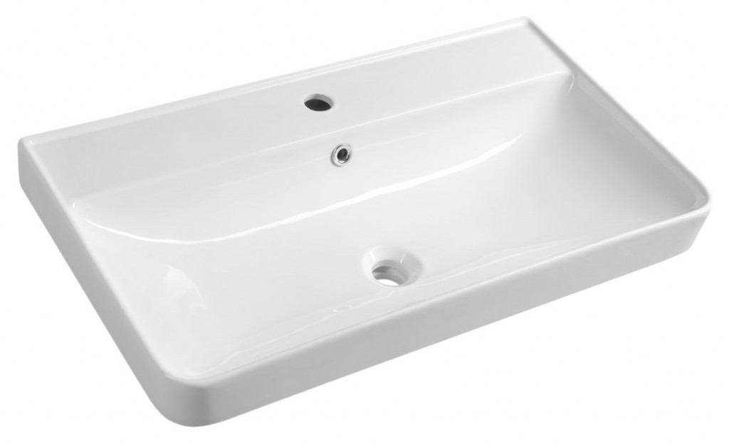 E-shop AQUALINE - ZEN keramické umývadlo nábytkové 80x45cm, biela 3080