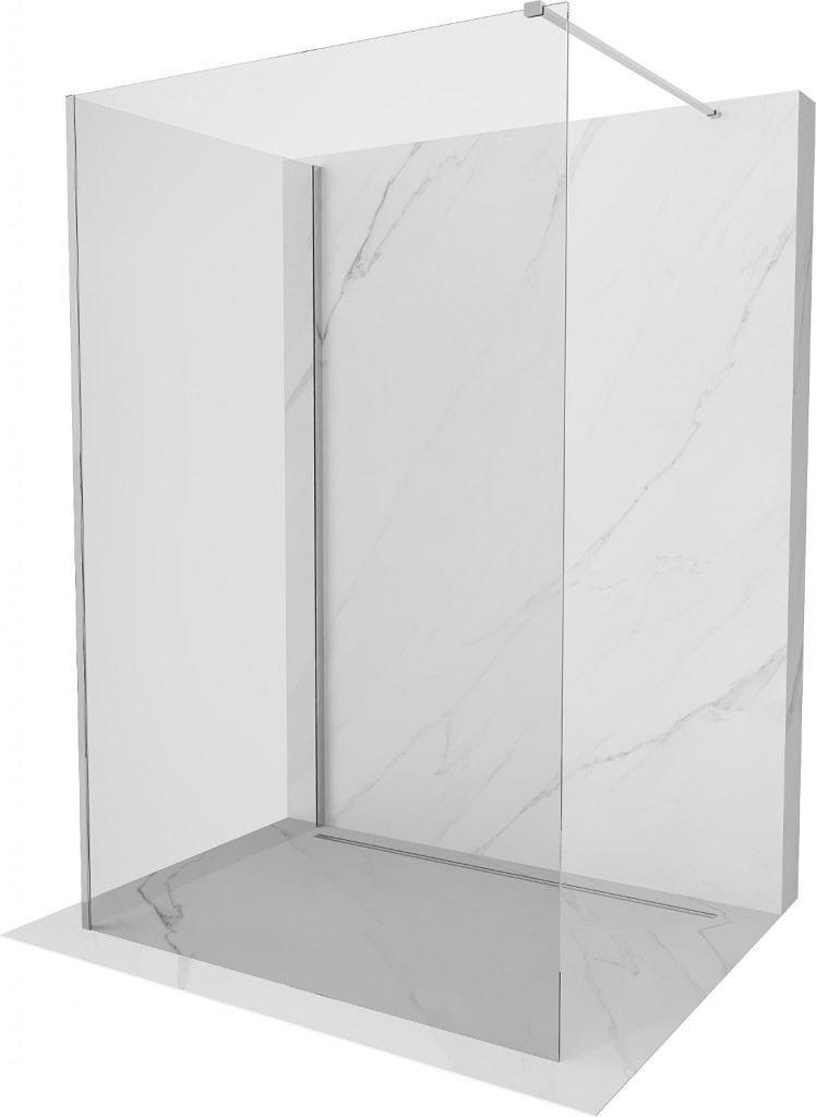 MEXEN/S - Kyoto Sprchová zástena WALK-IN 100 x 75 cm, transparent, chróm 800-100-212-01-00-075