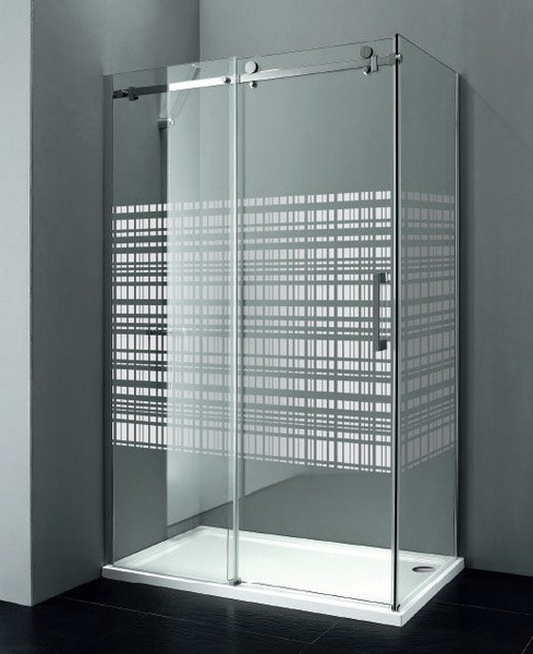 GELCO - DRAGON bočná stena 900mm, sklo CANVAS, ľavé GD7990SL