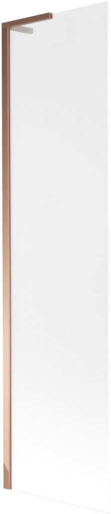 MEXEN/S - Next L vaňová zástena FIX 60 x 150, dekor, ružové zlato 895-060-000-03-30-60