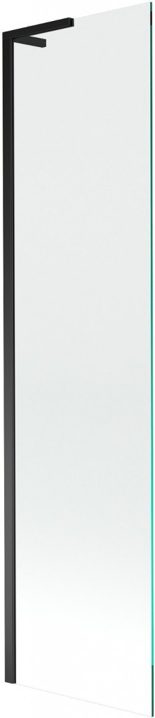 MEXEN/S - Next L vaňová zástena FIX 100 x 150, transparent, čierna 895-100-000-03-00-70