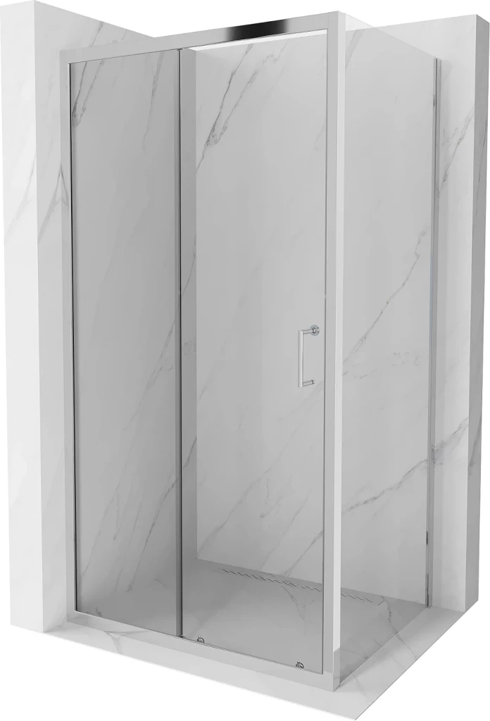 MEXEN/S - APIA sprchovací kút 105x80, transparent, chróm 840-105-080-01-00