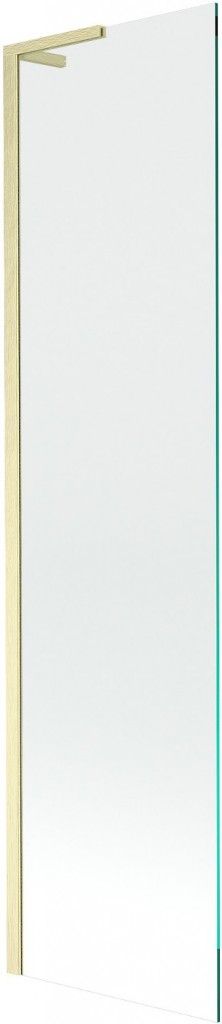 MEXEN/S - Next L vaňová zástena FIX 50 x 150, transparent, zlato kartáčovaný 895-050-000-03-00-55