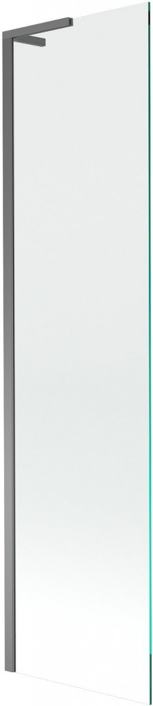 MEXEN/S - Next L vaňová zástena FIX 50 x 150, transparent, grafit metal 895-050-000-03-00-95