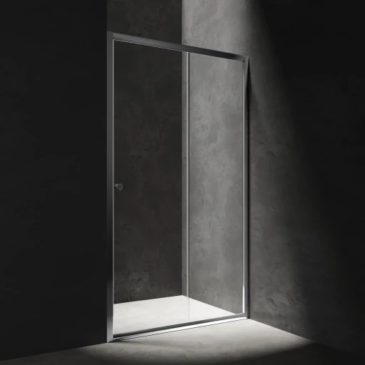 E-shop OMNIRES - BRONX posuvné sprchové dvere, 140 cm chróm /transparent /CRTR/ S2050140CRTR