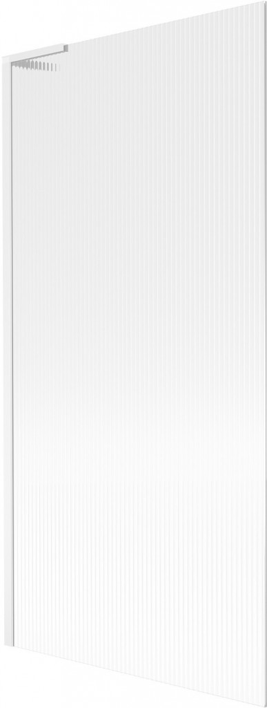 MEXEN/S - Next L vaňová zástena FIX 90 x 150, prúžky, biela 895-090-000-03-09-20