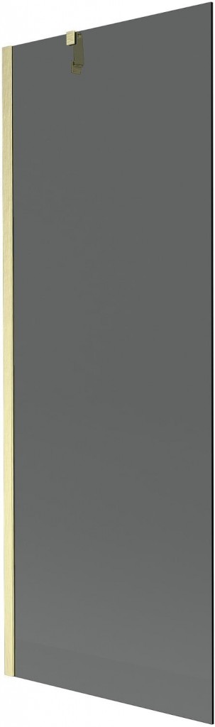 MEXEN/S - Next vaňová zástena FIX 70 x 150, grafit, zlatá kartáčovaná 895-070-000-00-40-55