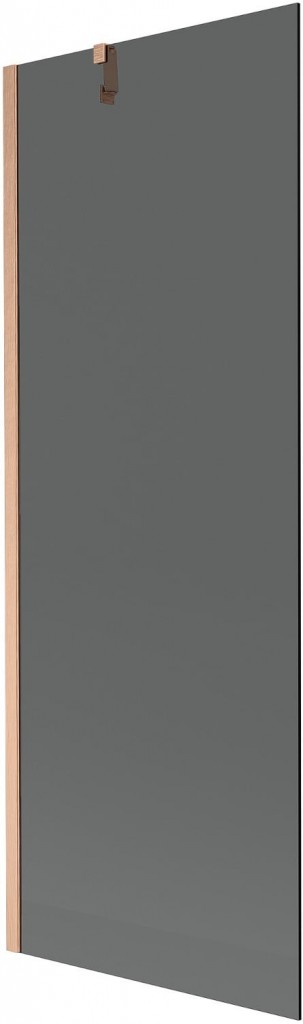 MEXEN/S - Next vaňová zástena FIX 70 x 150, grafit, meď kartáčovaná 895-070-000-00-40-65