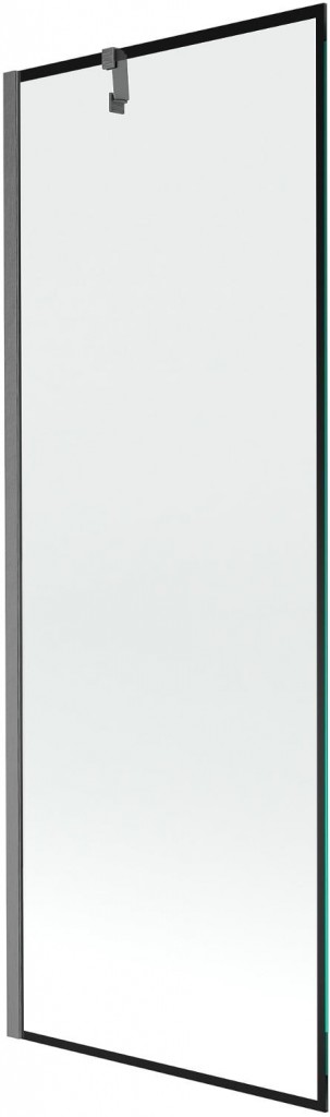 MEXEN/S - Next vaňová zástena FIX 70 x 150, čierna vzor, grafit kartáčovaná 895-070-000-00-70-66