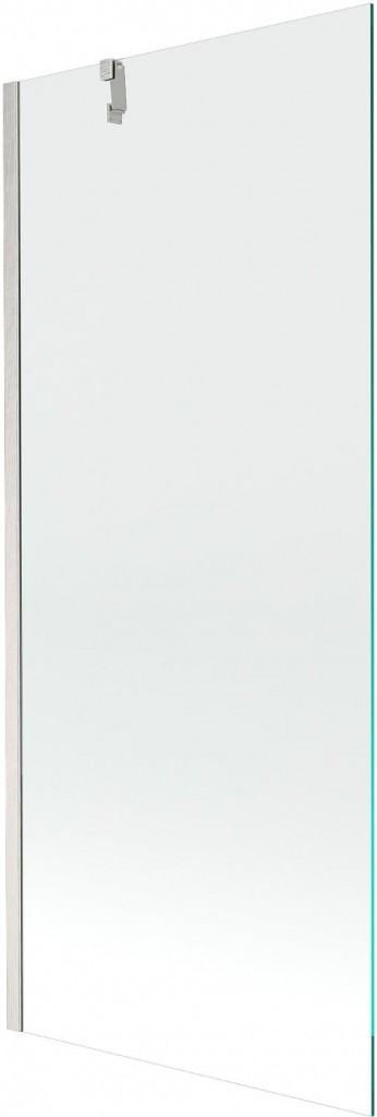 MEXEN/S - Next vaňová zástena FIX 80 x 150, transparent, nikel kefovaná 895-080-000-00-00-97