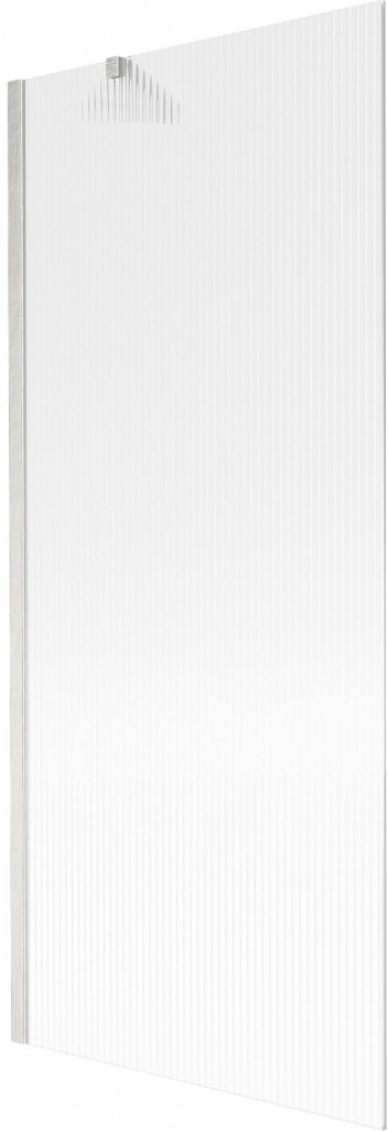 MEXEN/S - Next vaňová zástena FIX 80 x 150, prúžky, nikel kartáčovaná 895-080-000-00-09-97