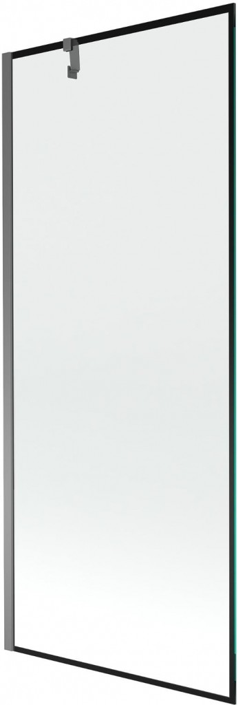 MEXEN/S - Next vaňová zástena FIX 80 x 150, čierna vzor, grafit metal 895-080-000-00-70-95