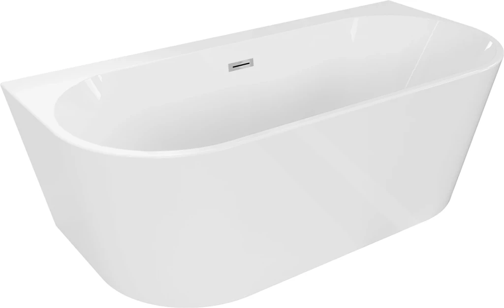 MEXEN - OVAL+ voľne stojaca vaňa 170x80, biela bez krytky prepadu a zátky 52681708000-SS