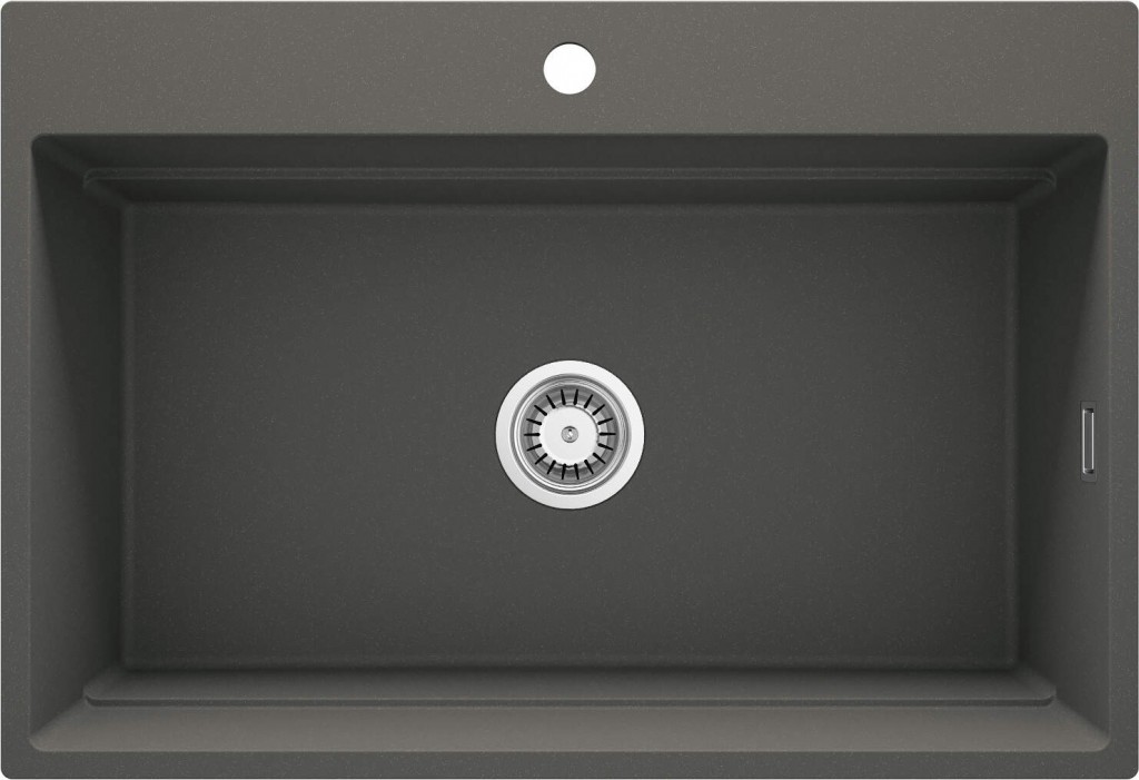 DEANTE DEANTE - Magnetic antracitová metalická - Granitový drez, jednokomorový ZRM_T10B