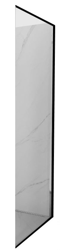 MEXEN - Bočná stena pre Exo 70x200 6mm čierna, transparent 810-070-000-70-00