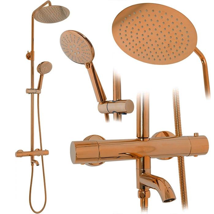 REA REA - Sprchový set s termostatom LUNGO Copper REA-P7997