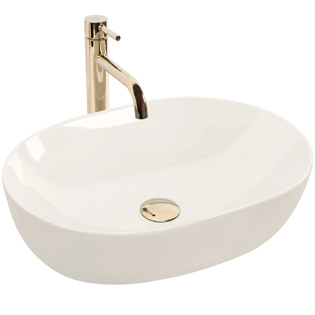 REA - Umývadlo na dosku LISA ECRU SHINY REA-U4591