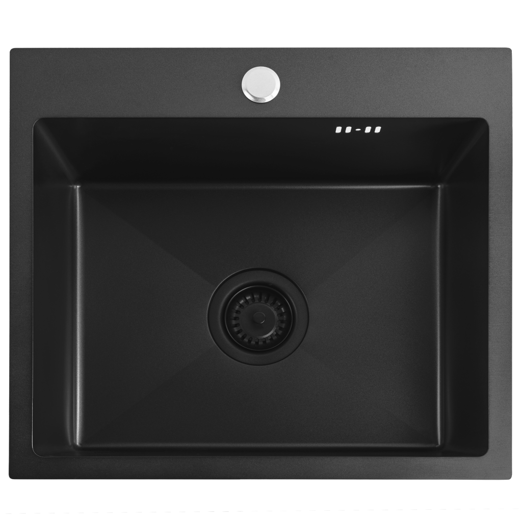 REA REA - Oceľový drez Leo 50 Black ZLE-06005