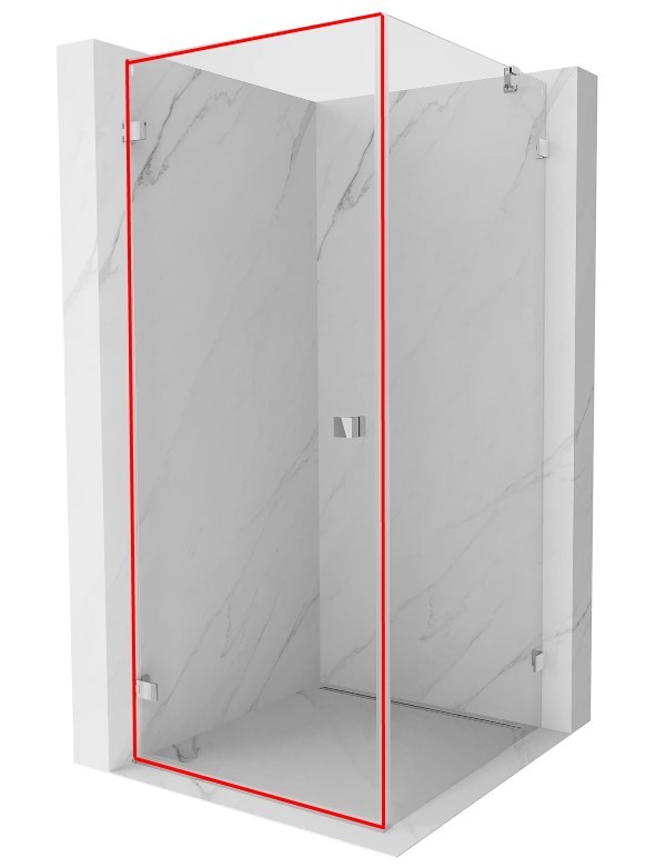 MEXEN - LUNAR dvere (Šx1) sklo 85x200 cm 6 mm, transparentné 832-085-000-00-00