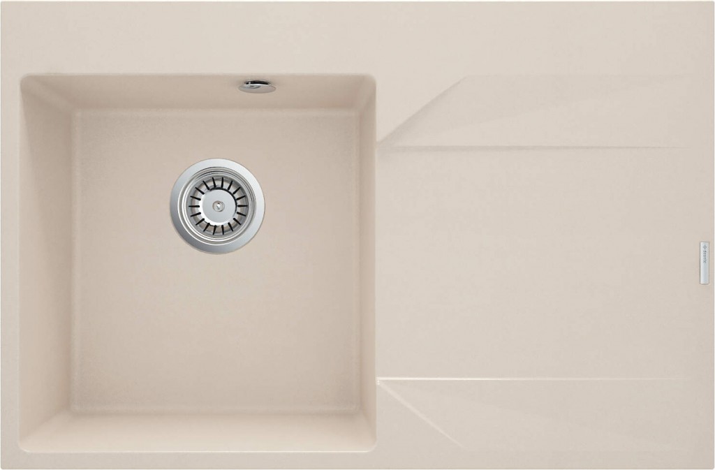 DEANTE DEANTE - Evora béžový granitový drez, 1-bowl s odkvapkávacou plochou - vpravo ZQJ_511P