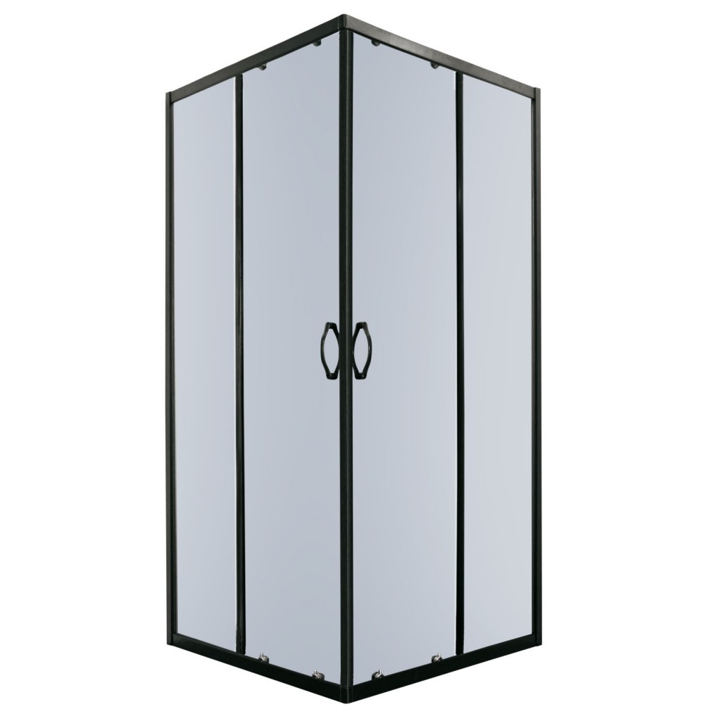 KERRA - Sprchová kabína Tiara Square 90x90 štvorcová (čierna) 5907548109392