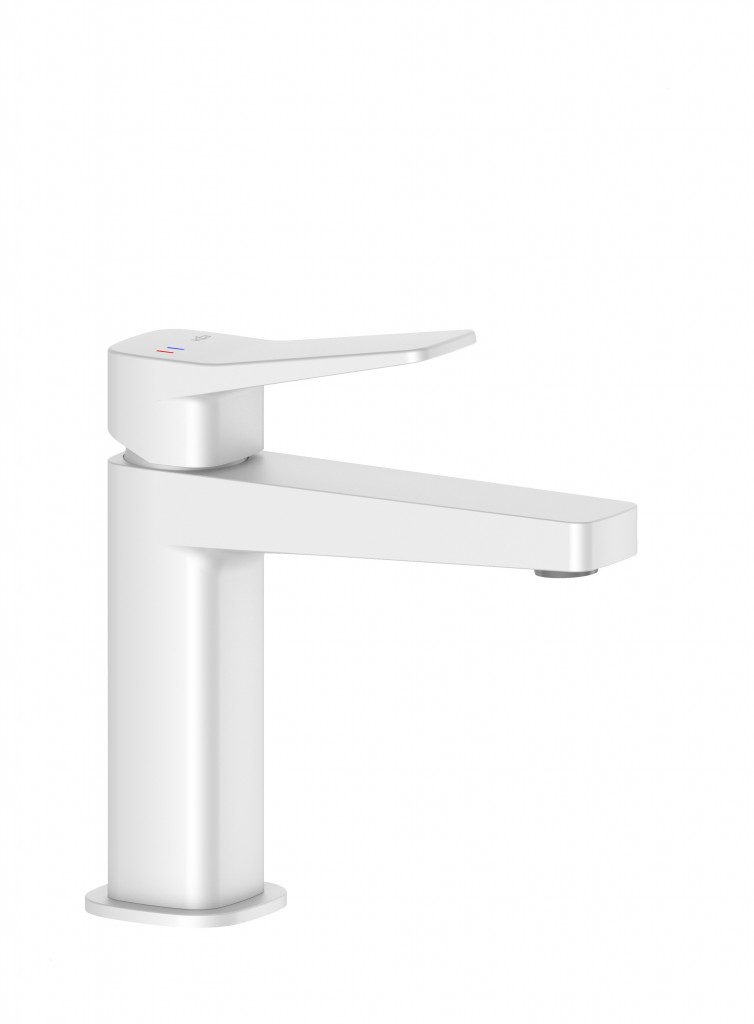 KFA - Batéria Malaga, umývadlová, stojaca so spustom klik-klak, biela 4522-815-44