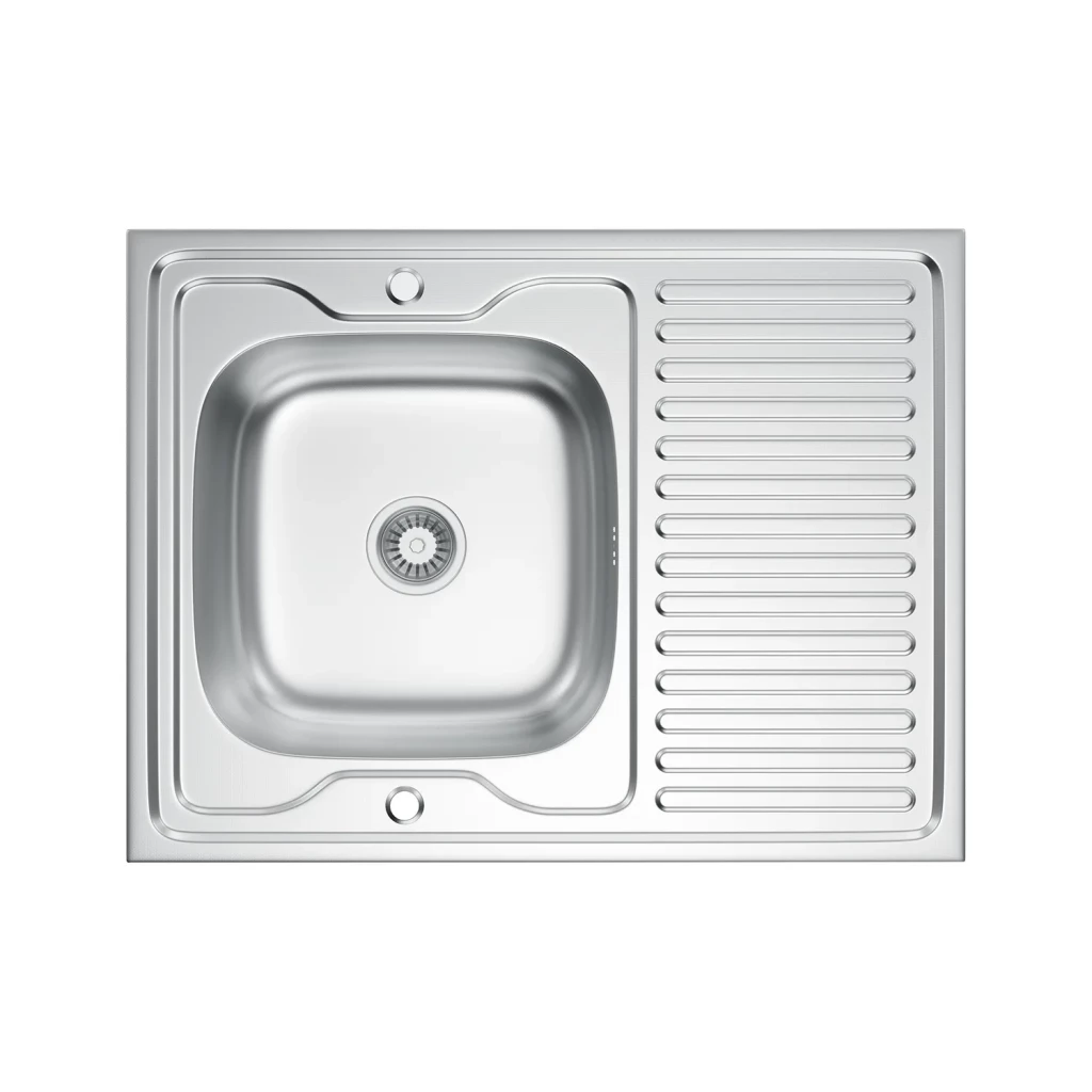 VELAZO VELAZO - Jednouhlíkový drez 80 × 60 s mikrodekorom a sifónom VELAZ8060DN