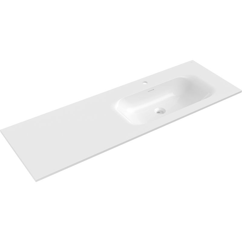 MEXEN - Vela umývadlo zapustené do dosky pravá 141 x 46,5, biela lesk 25231400P