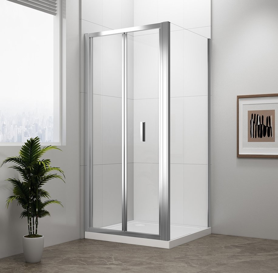 POLYSAN - EASY obdĺžniková sprchová zástena 1000x800, skladacie dvere, L/P varianta, číre sklo EL1910EL3215