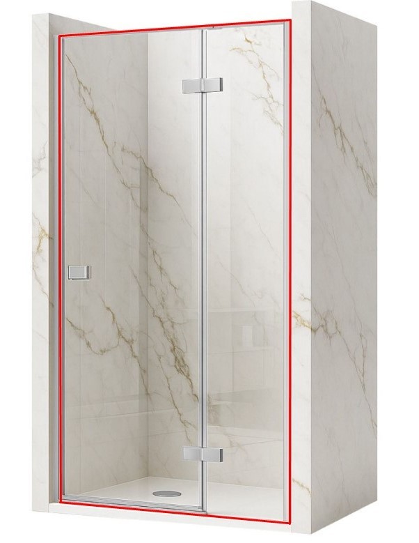 REA - Sprchové dvere bez stenového profilu ATLAS chróm 80 P REA-K4663