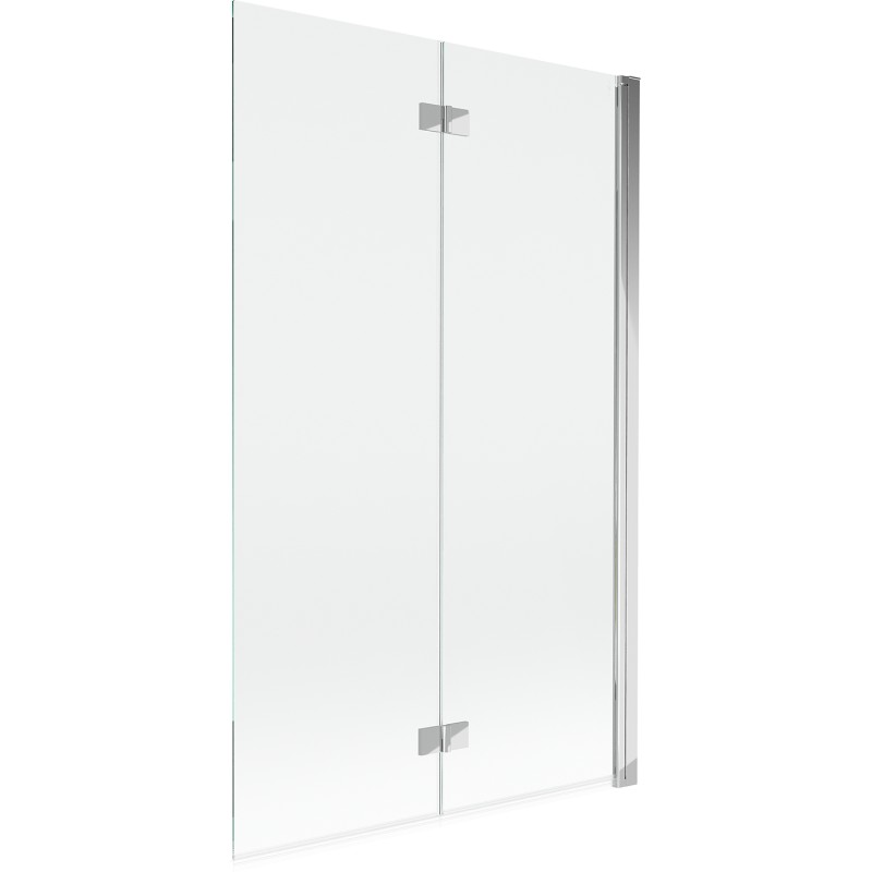 MEXEN - MIST vaňová zástena 110x150 cm 6mm 2-s, chróm, číra, pravá 8A9-110-002-01-00-P