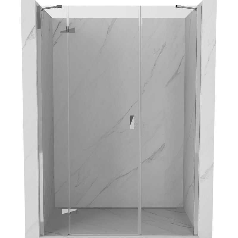 MEXEN/S - Mist-H sprchové dvere krídlové ľavé 140, transparent, chróm 8A5-140-001-01-00-L