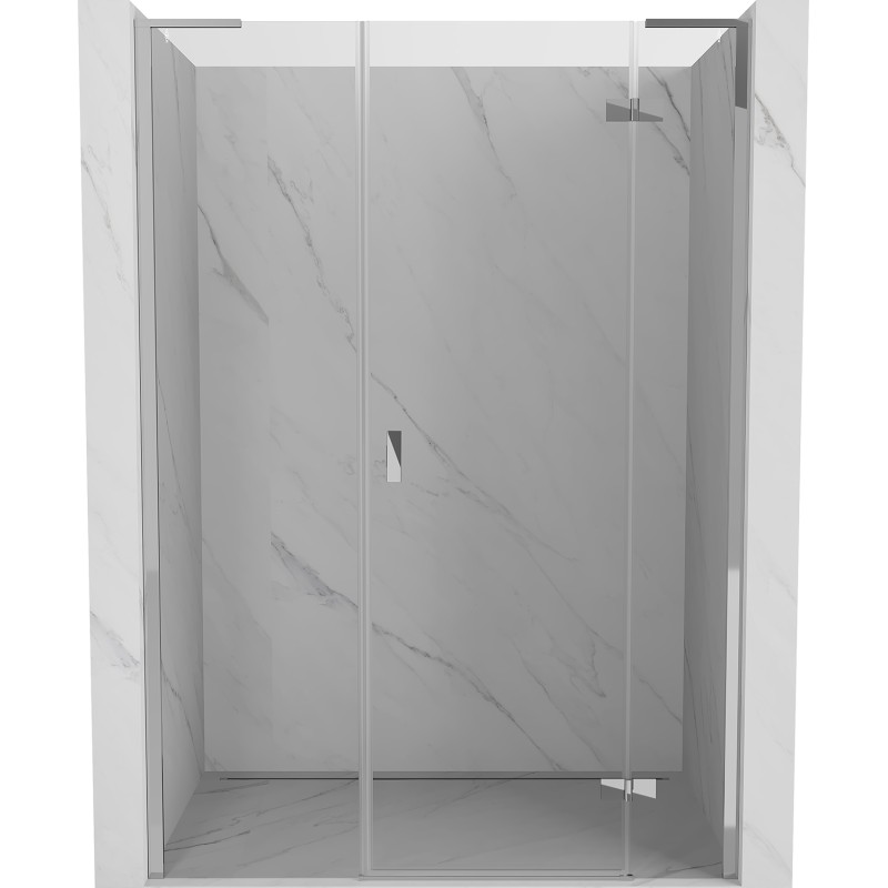 MEXEN/S - Mist-H L sprchové dvere krídlové pravé 155, transparent, chróm 8A5L-155-001-01-00-P