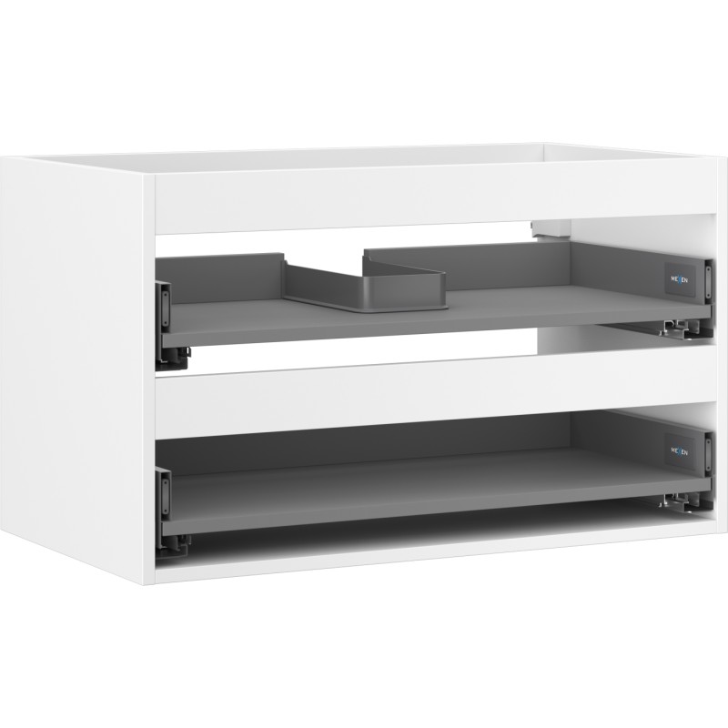 MEXEN - Box-A skrinka pre umývadlo 80, 2 zásuvky, biela mat 91AX0-0800-470-2-01