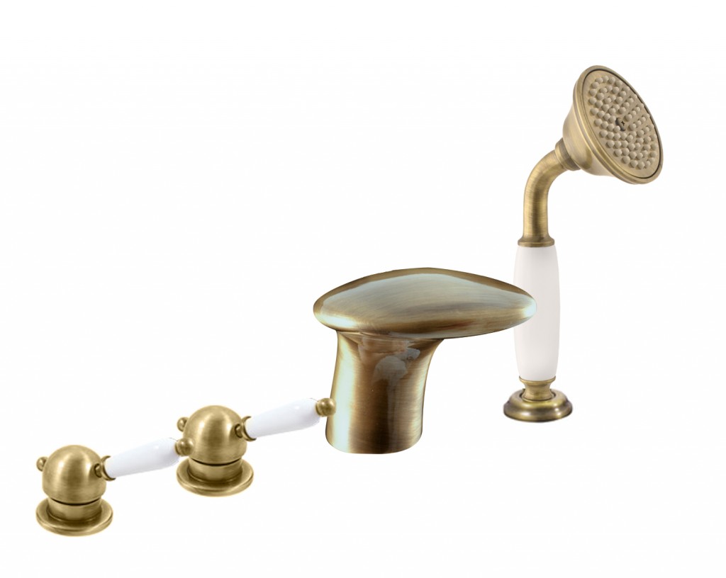 RAV Slezák - Vodovodné batérie vaňová LABE - STARÁ MOSADZ, Farba: stará mosadz, Rozmer: 1/2 '' L571.5PSM