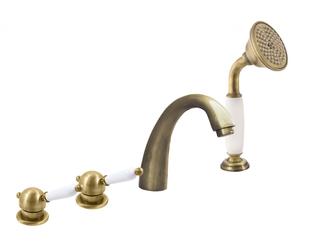 RAV Slezák - Vodovodné batérie vaňová LABE - STARÁ MOSADZ, Farba: stará mosadz, Rozmer: 1/2 '' L576.5PSM