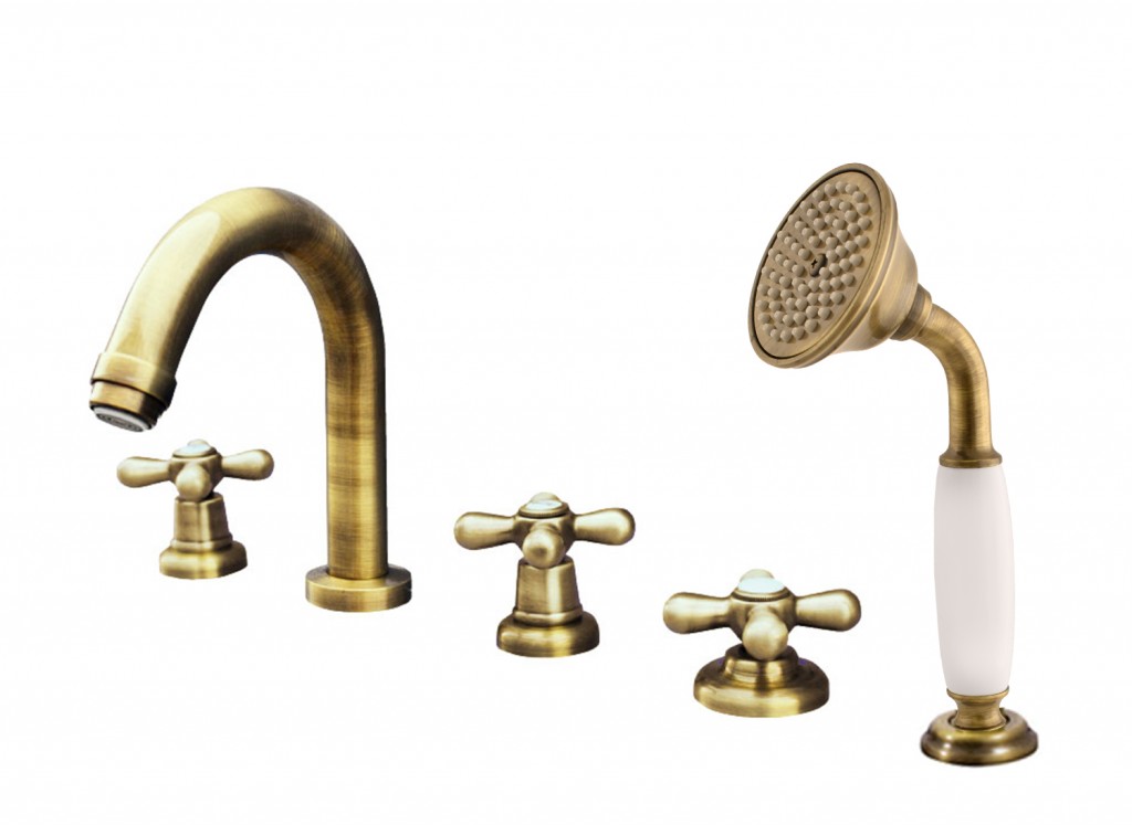 RAV Slezák - Vodovodné batérie vaňová MORAVA STARÁ MOSADZ, Farba: stará mosadz, Rozmer: 1/2 '' MK162.5PSM