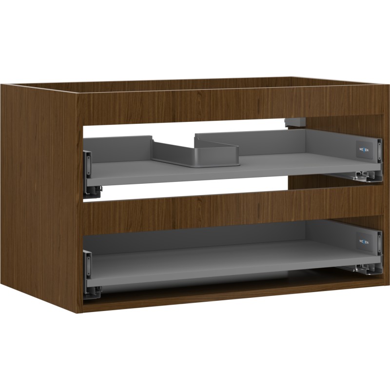 MEXEN - Box-A skrinka pre umývadlo 80, 2 zásuvky, orech 91AX0-0800-470-2-86