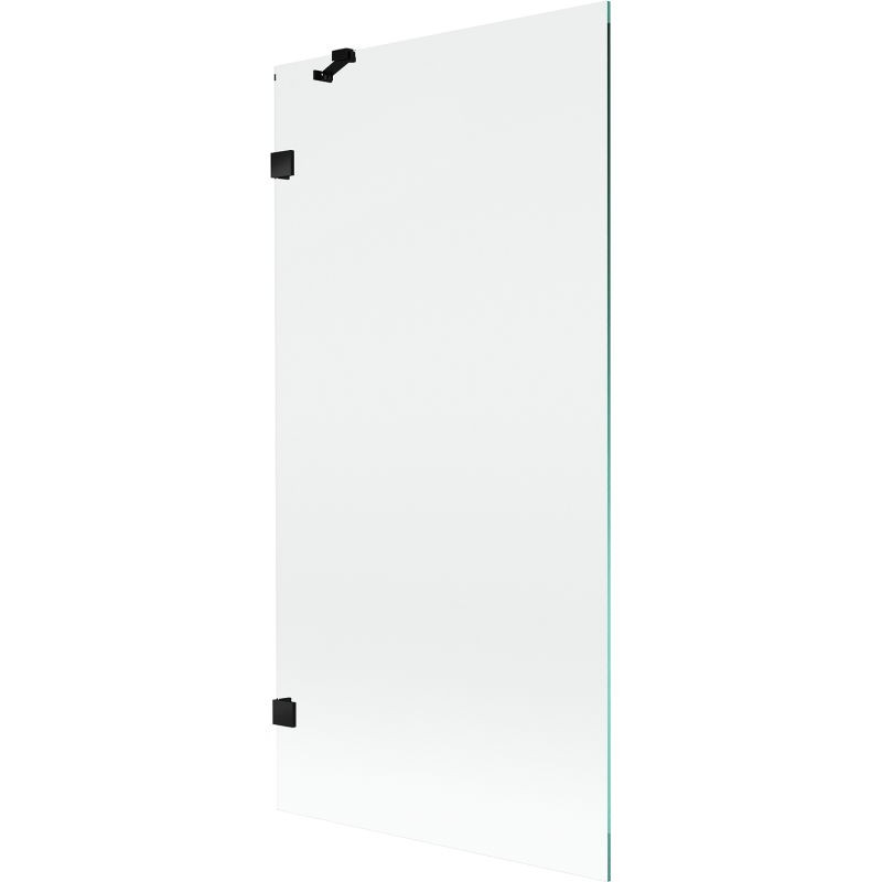 MEXEN/S - Lunar vaňová zástena FIX 90 x 150, transparent, čierna 897-090-000-70-00