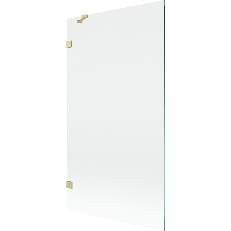 MEXEN/S - Lunar vaňová zástena FIX 100 x 150, transparent, zlatá kartáčovaná 897-100-000-55-00