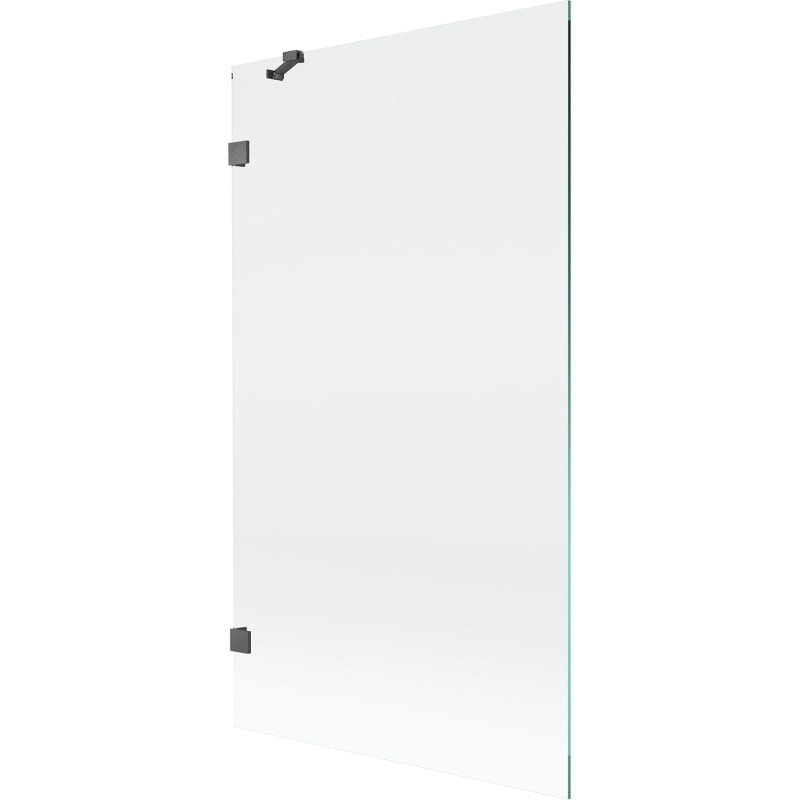 MEXEN/S - Lunar vaňová zástena FIX 100 x 150, transparent, grafit kartáčovaná 897-100-000-66-00