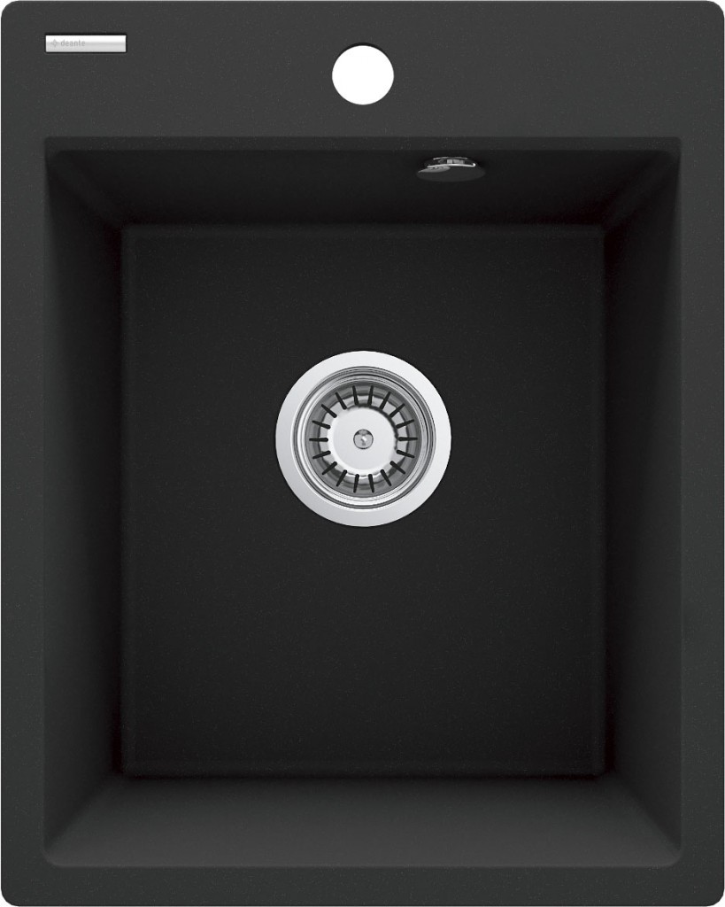 DEANTE DEANTE - Corio metalická grafitová granitová drez, s jednou misou ZRC_G103